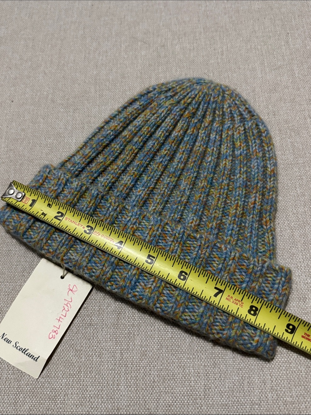 NWT New Scotland Superfine Geelong Lambswool Hat-Unisex -Multi Color - Picture 7 of 8